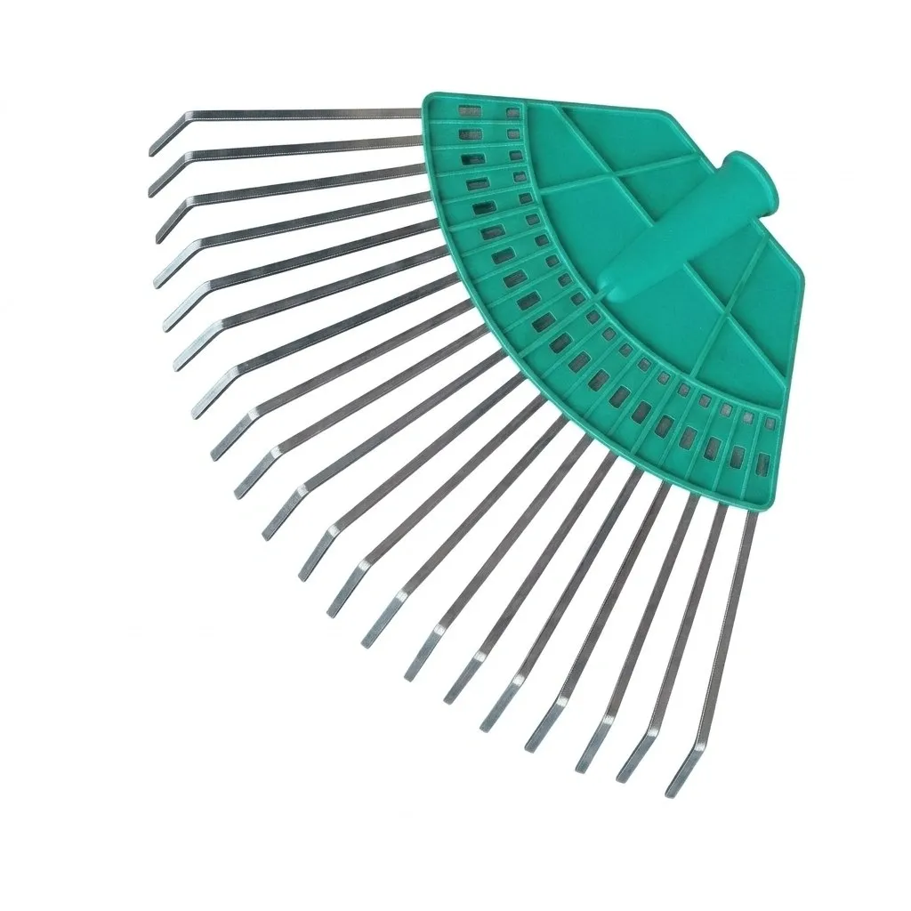 Грабли веерные пластинчатые 20 зубьев, на пластмассовой основе, размер пластины 1,0 х 5 мм, б/ч (10)