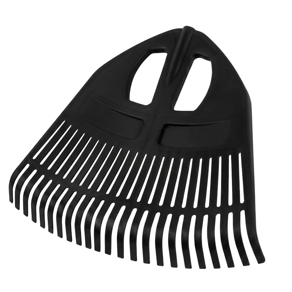 Грабли веерные пластмассовые 23 зуба, черные, ширина 500мм, б/ч (10)