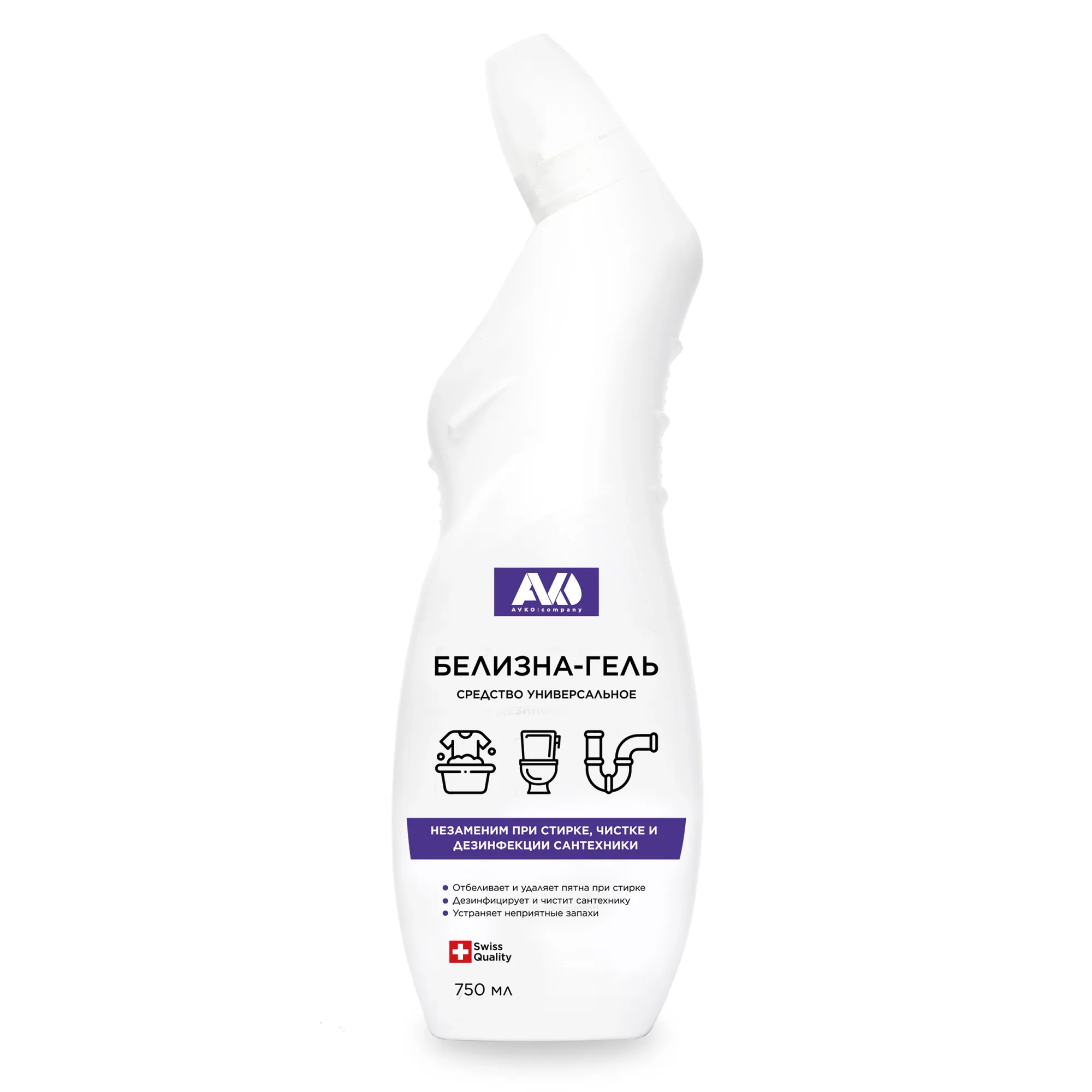 Средство моющее универсальное 750 мл "Белизна-гель" AVKO (10)