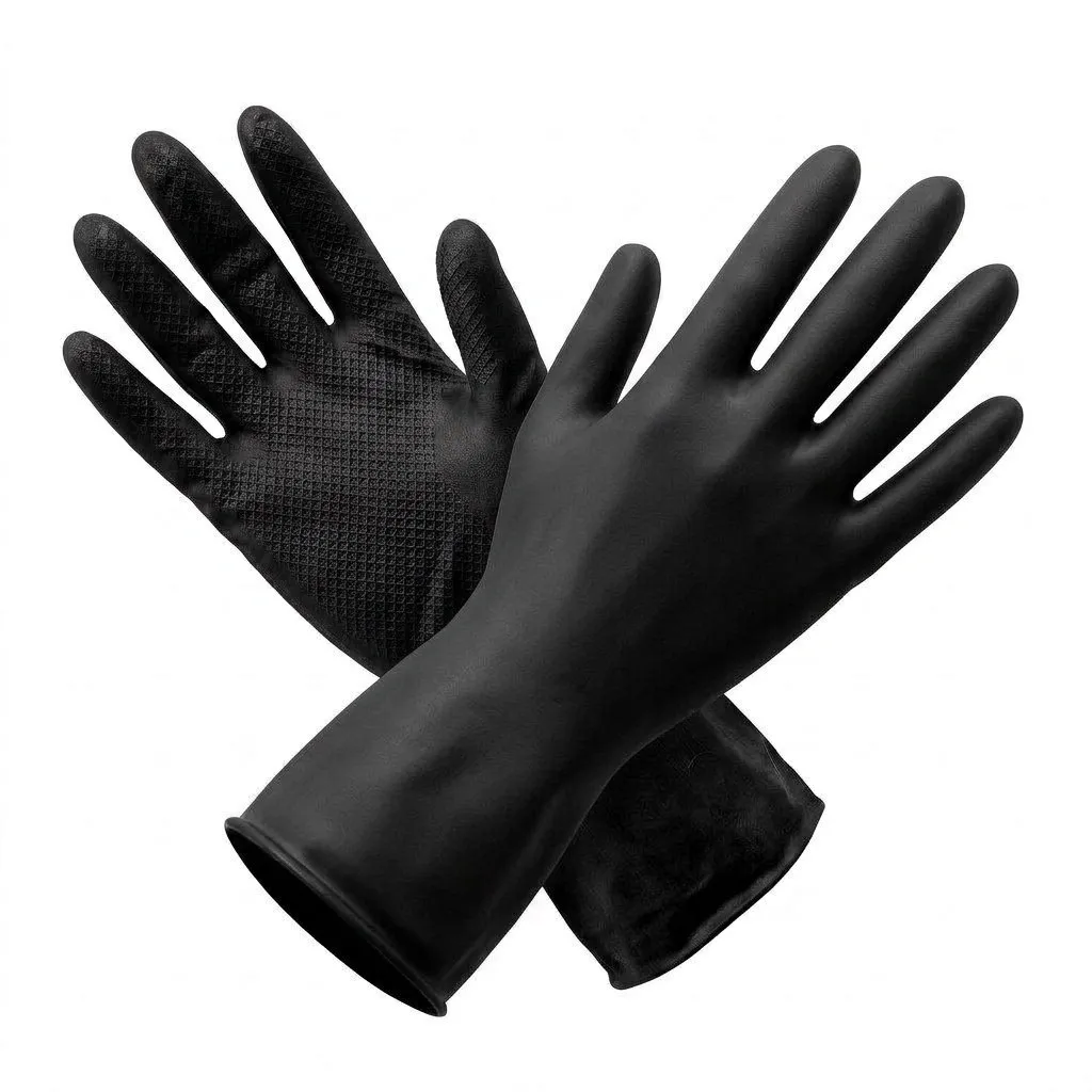 Перчатки КЩС тип 2, технические кислотощелочестойкие К80 Щ40, в индивидуальной упаковке (12)