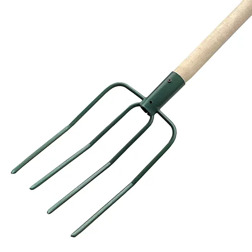 Комплект: Вилы 4-х рогие навозные + Черенок
