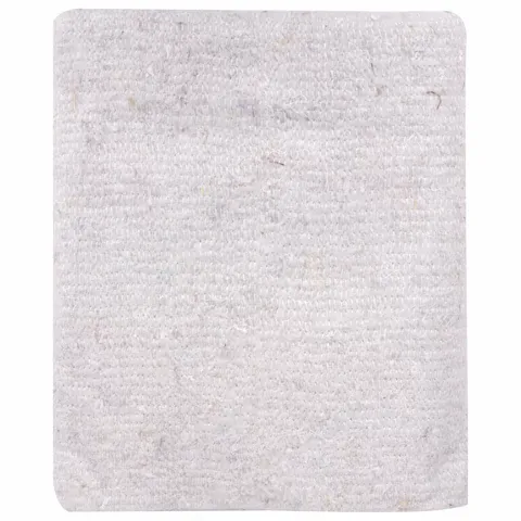 Тряпка для пола 75х80 мм, частопрошивная, белая, оверлоченная, в индивидуальной упаковке