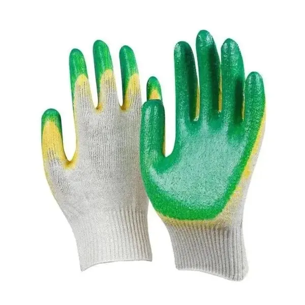 Перчатки рабочие трикотажные с 2-м латексным обливом, 13 класс вязки (300)