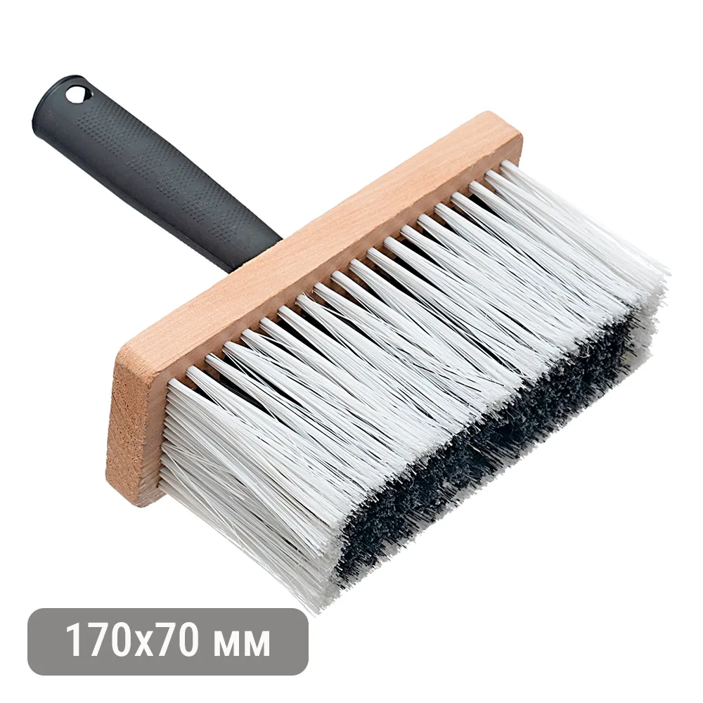 Кисть макловица 170 х 70 мм, искусственная щетина, деревянный корпус, пластмассовая ручка// MTX