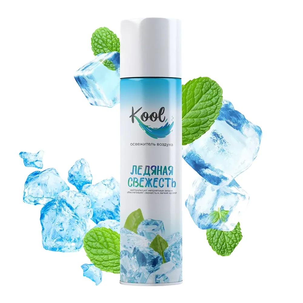 Освежитель воздуха 300 мл KOOL "Ледяная свежесть", аэрозольный (24)