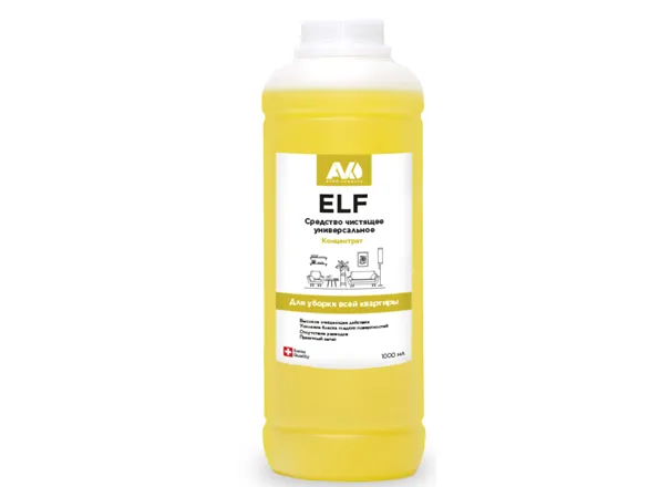 Средство моющее для уборки 1000 мл "Эльф" концентрат, с пуш-пулом (8)