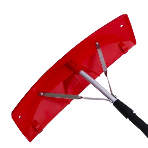 Скребок для уборки снега с крыш "Беркут", телескопическая ручка до 6 м, пластиковая насадка