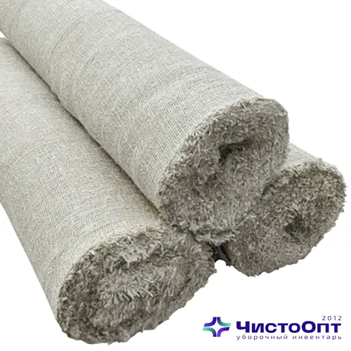 Мешковина льняная, плотность 225 г/м2, ширина 110 см (150 м/рулон)