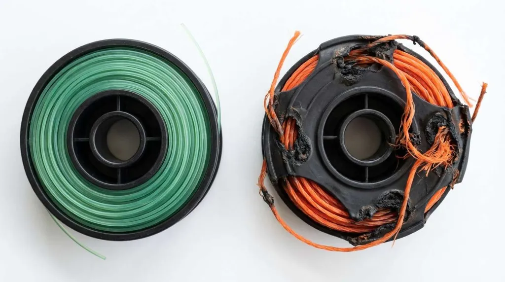 Поломка триммера из-за слишком толстой лески