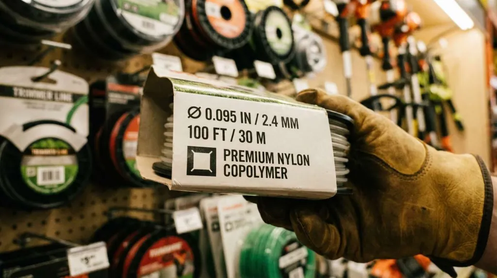 Маркировка на упаковке лески для триммера