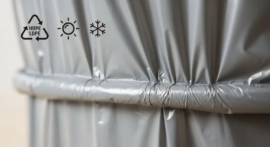 Факторы прочности мусорного пакета: качественный шов, материал и условия хранения.