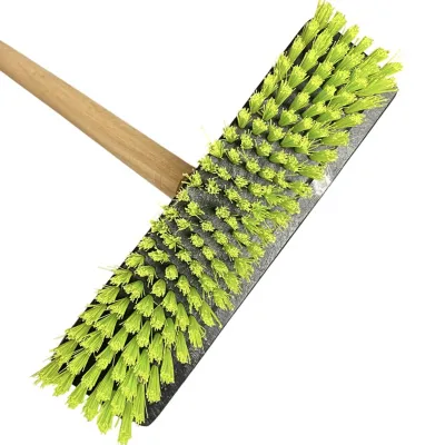 Комплект: Щетка для пола под углом 45* Шробер, пластик + Черенок