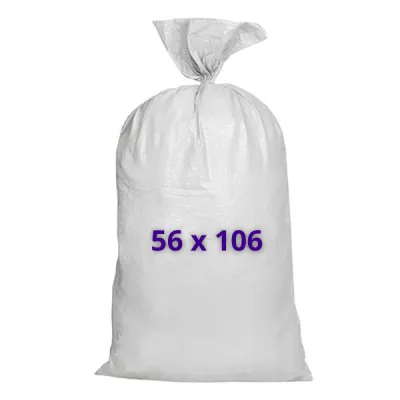 Мешок полипропиленовый 56*106, белый, вес 65 г, термообрез
