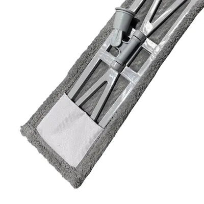 Швабра для пола с МОПом, цвет серый, телескопическая рукоятка 74-123 см (20)