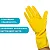 Перчатки хозяйственные латексные с хлопковым напылением "Лотос"