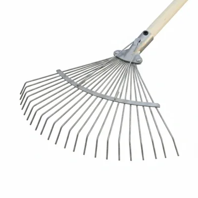 Комплект: Грабли веерные проволочные 22 зуба + Черенок