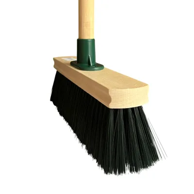 Комплект: Щетка для пола подметальная деревянная 275х50 мм, мягкий ворс + Черенок