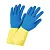 Перчатки хозяйственные латексные особопрочные "Биколор" (12)
