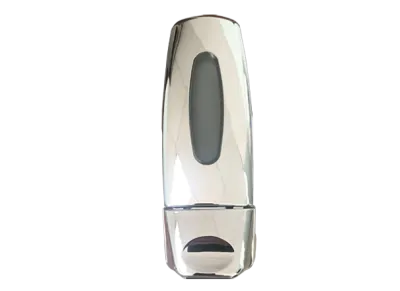 Дозатор жидкого мыла настенный пластиковый 400 мл, хром