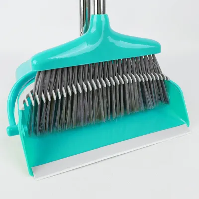 Набор для уборки "Совок-ловушка поворотный + Щетка" с металлическими рукоятками