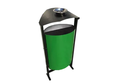 Урна уличная металлическая "Евро" 50 л, с пепельницей