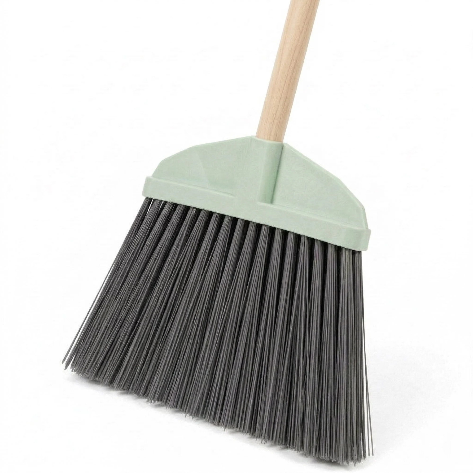 Метла плоская пластиковая "Гардена", с высокой щетиной, 3-х рядная, с черенком (Комплект) (5)