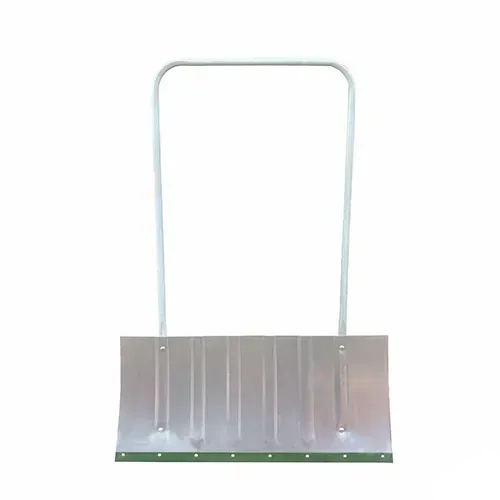 Движок для снега оцинкованный формованный 750*330 мм с метал. ножом, 6 ребер жесткости, D ручки 1 см