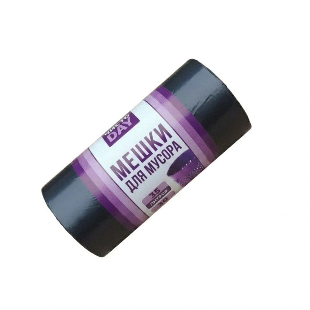 Мешки для мусора ЧистоDAY 35 л, 50 шт/уп, 12 мкм (30)