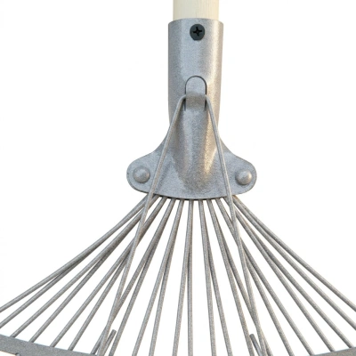 Комплект: Грабли веерные проволочные 22 зуба + Черенок