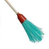 Метла круглая пластиковая "Стандарт" 3к, с черенком (Комплект) (5)