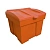 Емкость (ящик) для песчано-солевой смеси (75л) оранжевый