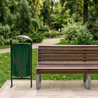 Урна уличная металлическая "Евро" 50 л