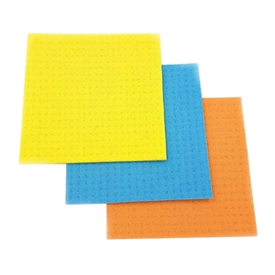 Салфетки губчатые влаговпитывающие 15х15 см "Эконом 3", 3 шт/уп (200)