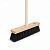 Комплект: Щетка подметальная "ЧистоОпт", Жесткий ворс, деревянная колодка 280х55 мм + Черенок в/с