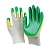 Перчатки рабочие трикотажные с 2-м латексным обливом, зеленые (отгружаются кратно 3 парам) (300)