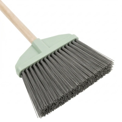 Метла плоская пластиковая "Гардена", с высокой щетиной, 3-х рядная, с черенком (Комплект) (5)