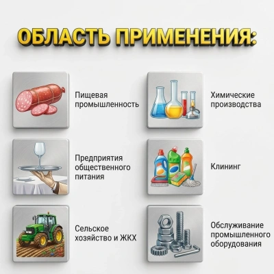 Перчатки КЩС тип 2, технические кислотощелочестойкие К80 Щ40, в индивидуальной упаковке (12)