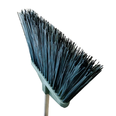 Метла плоская пластиковая "Гардена", с высокой щетиной, 3-х рядная, с черенком (Комплект) (5)