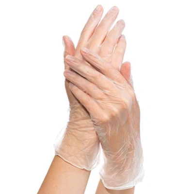 Перчатки виниловые VPF (100шт/уп) прозрачные