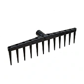 Грабли сенные 12 зуб, пластмассовые, черные, б/ч (10)