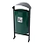 Урна уличная металлическая "Евро" 25 л
