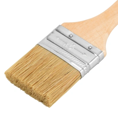 Кисть плоская 2" (50 мм) Slimline, натуральная щетина, деревянная ручка