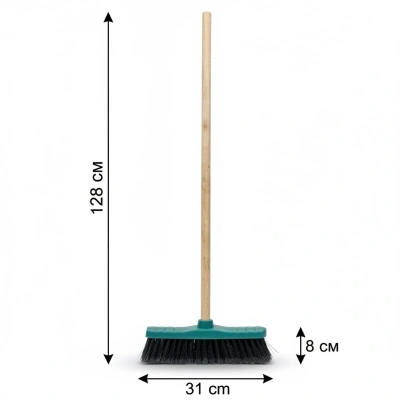 Комплект: Щетка для пола "Палермо", пластик + Черенок
