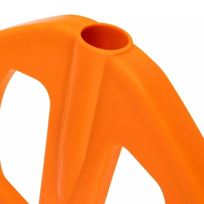 Грабли веерные пластмассовые 23 зуба, оранжевые, ширина 500мм, б/ч (10)