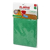 Салфетка из микрофибры, СУПЕР ПЛОТНАЯ, 50х60 см, зеленая, 300 г/м2, LAIMA (6)