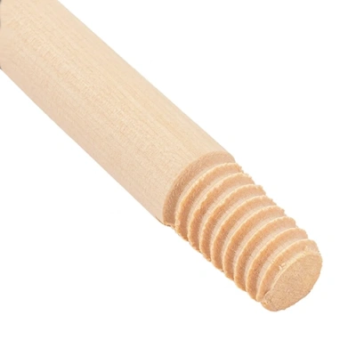 Черенок для хозинвентаря с резьбой, деревянный, d23х1200мм, высший сорт