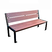 Скамейка ЧистоDVOR Стандарт 1500, доска ДПК