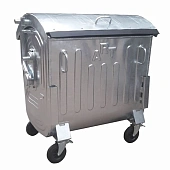 Евроконтейнер для ТБО 1100 л (1,1 м3), металлический, оцинкованный