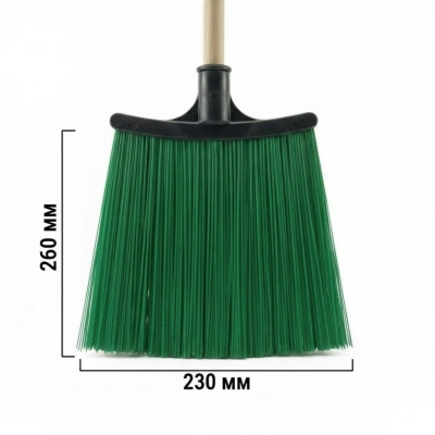 Метла плоская пластиковая с черенком (Комплект) (5)