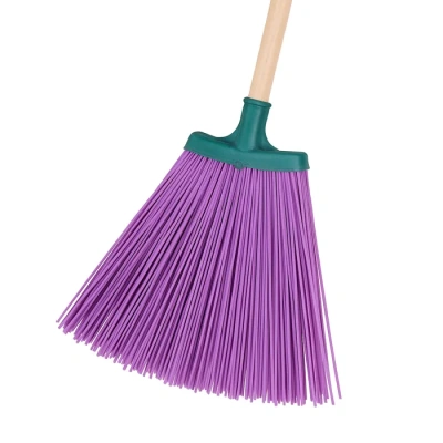 Метла плоская пластиковая "Веерная" с черенком (Комплект) (5)
